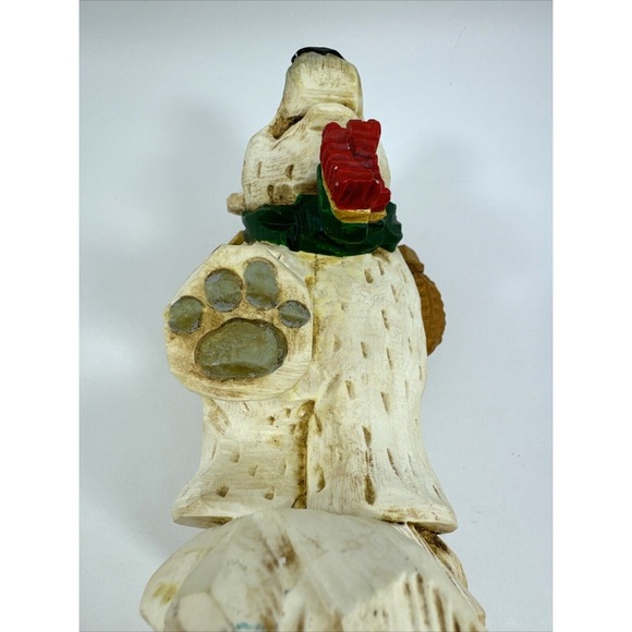 David Frykman Polar Bear with Saddle Bag with Candy Cane  DF2020C - Picture 5 of 8